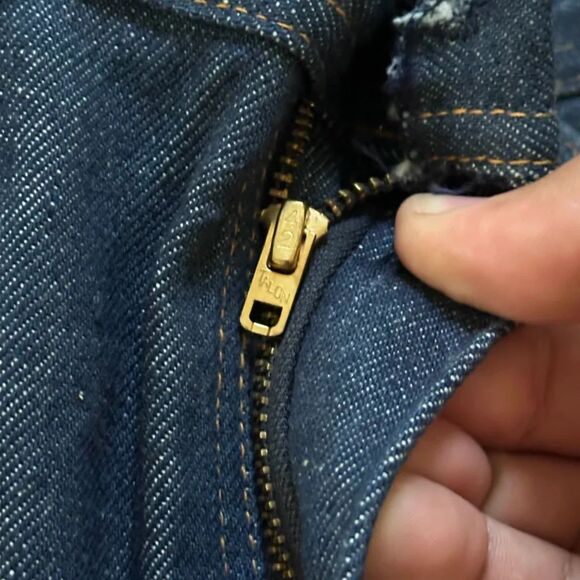 Vintage 70s Tuff Nut Dark Wash Denim Jeans Size 32X31 - Picture 8 of 10